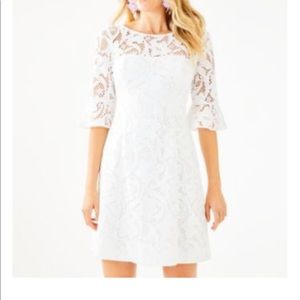 Lilly Pulitzer Allyson Lace Dress Resort White NWT